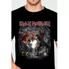 Camiseta Iron Maiden Trooper X Senjutsu Consulado Do Rock 