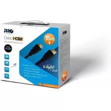 Cabo Hdmi Pro Eletronic 4k Ultra Hd 3d 2.0 15m Cahd-2000/15