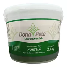 Cera Depilatória Quente De Hortelã Dona Pele Pote De 2,3kg