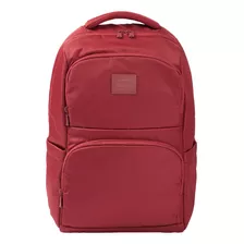 Morral Lugano Hadar 23065 Color Rojo Diseño De La Tela Liso