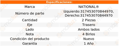 2- Mazas Traseras Chevrolet Tornado 2004/2011 National Foto 4