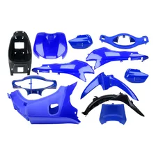 Kit Plásticos Gilera Smash 110 10 Pcs Excelente Calidad Azul