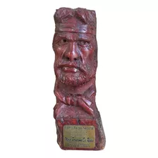 Estatuilla Tallada En Quebracho Indio Premio Raíces Nacional