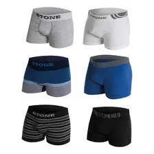 Boxers Hombre Stone Clasico Surtidos Pack X6