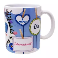 Caneca Branca Personalizado Dia Internacional Das Mulheres