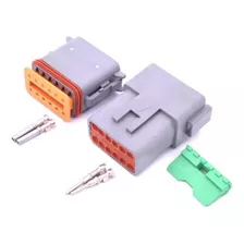 Conector Deutsch 12 Vias Macho E Fêmea Dt04-12p E Dt06-12s