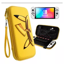 Estuche Hard Case Nintendo Switch Oled Pikachu Pokemon Gamer