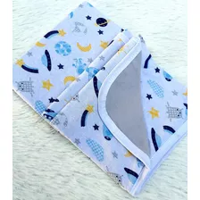 Manta Cueiro Dupla Face Para Bebe Malha Estampadas