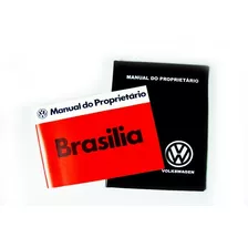 Manual Proprietário Brasilia 1980 + Capa + Adesivo Brinde