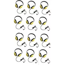 Califone 2800-yl Primeros Auriculares De Escucha En Amarillo Color Yellow