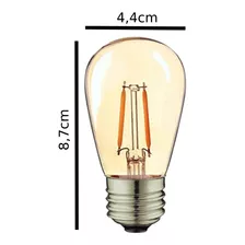 Ampolletas Vintage Luces Led Filamento 2700k Luz Cálida Color De La Luz 2 700 K