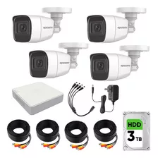 Epcom Kit Camaras De Seguridad Video Vigilancia Metalicas Con Microfono Integrado Modelo B8-mic-plus+3t 2mp Con Disco Duro 3tb Cctv Cámaras Bala Con Audio Por Coaxitron Turbohd 1080p Lite