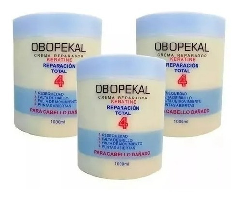 Obopekal Crema Reparacion Profunda Total 4 Para Pelo 1000ml