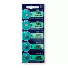 Pack 5 Baterias Pilha Botão Moeda 1.55v Sony 379 Sr521sw