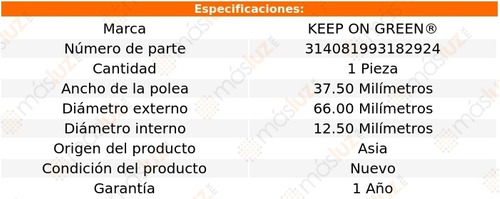 (1) Polea Gua De Distribucin Gx470 8 Cil 4.7l 03/09 Foto 3