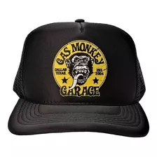 Boné Trucker Gas Monkey Dupla Do Barulho Pronta Entrega Top