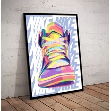 Quadro Tênis Nike Colorful
