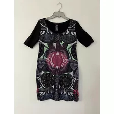 Vestido Elásticado Exclusivo Custo Barcelona Talla M/l Usado