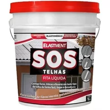 Sos Telhas Elastment Fita Líquido Furo Trinca Cinza 900ml