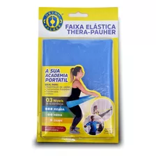 Faixa Elastica Theraband Pesada Fisioterapia Azul Academia