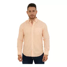 Camisa Nautica Naranja Hombre 18105w 8cr