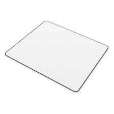 Mouse Pad Gamer Blanco 22x18cm Contorno Negro Sublimacion