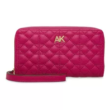 Anne Klein Ak Ak Zip Around Wallet Bolso Tote Acolchado Con 