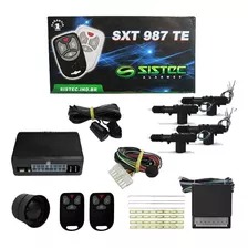 Alarme De Carro Sxt987 Universal Com Bloqueio + Kit Trava 4p