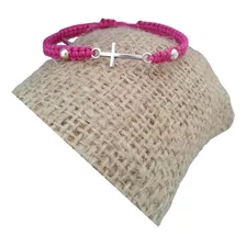 Pulsera Brazalete Dije Cruz Bali Macrame