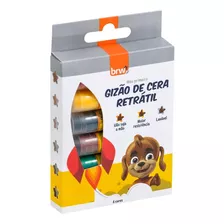 Gizão De Cera Retrátil De 6 Cores Gz1207 Brw