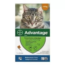 Advantage. Pipeta Antipulga. Gatos De 0-4kg