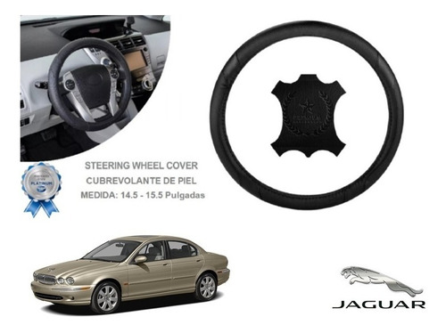 Funda Cubrevolante Negro Piel Jaguar X-type 2007 Foto 2