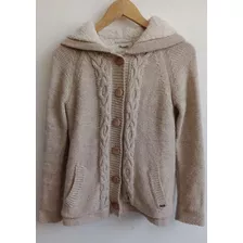 Campera Wrangler Lana Corderito T S Beige Pullover Sweater 