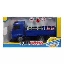 Caminhão Super Frota Engetraf Azul 7232 - Poliplac