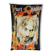 Poster Bandera Kurt Cobain - Nirvana En Tela 144 X 95 Cms