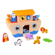 Tooky Toy 921 Tkc304 Ea Wooden Noah's Ark (exp)