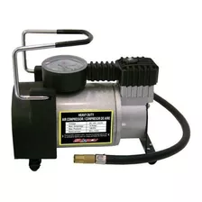Compresor De Aire Mini Eléctrico Portátil Calgary Hd-023 12v - 13.5v Plateado/negro