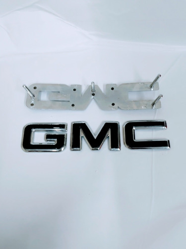 Emblemas Parrilla Y Tapa Gmc Sierra Silverado 88-99 Black Foto 3