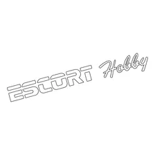 Emblema Adesivo Ford Escort Hobby Em Branco Bybr