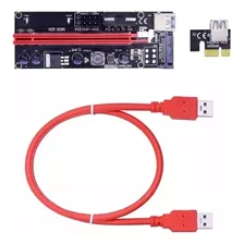 Placa Riser Pci-e Pci Express 1x / 16x Para Mineração