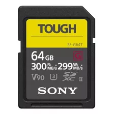 Cartão De Memória Sony Sf-g64t Sf-g Series Tough 64gb
