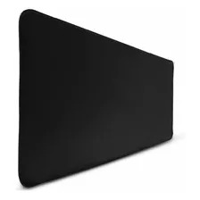 Mouse Pad Gamer Grande Preto Liso Sem Estampa Costurada