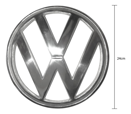 Emblema Delantero Volkswagen Combi 24cm Cromado Foto 2