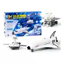 Kit Robô Solar Brinquedo 3 Em 1 Robótica E Avião Espacial