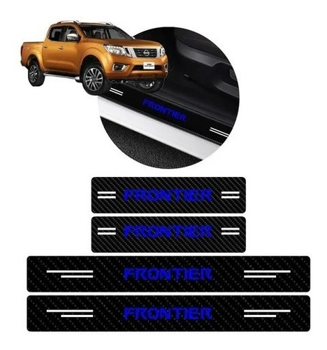 Sticker Proteccin De Estribos Puertas Nissan Frontier Foto 3