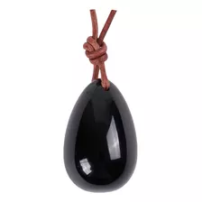 Full Huevo Yoni Obsidiana Negra 4 Cm Con Perforacion Trc23
