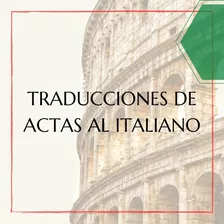 Traducción De Actas De Matrimonio Al Italiano