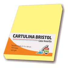 Cartulina Bristol Blanco O Colores - Carta 200 Grs. 100 Pz.