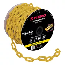 Cadena De Plástico De 8mm Amarilla Producto Marca Fiero