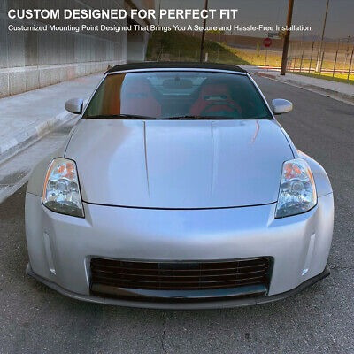 Fits 2003-2005 Nissan 350z Z33 Matte Black Front Bumper  Kg1 Foto 8